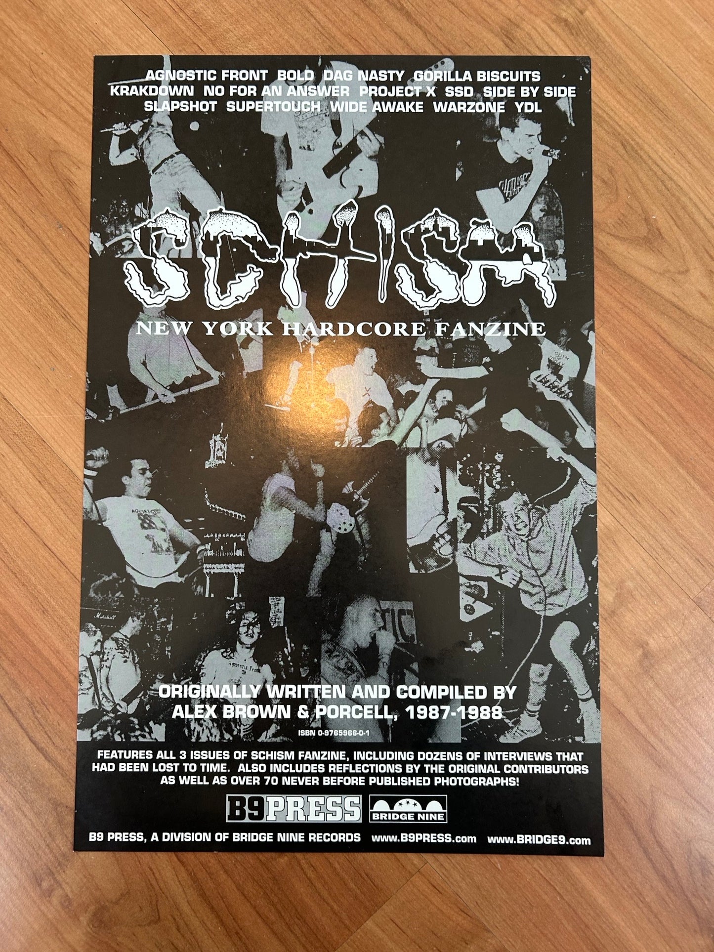 SCHISM NEW YORK HADCORE FANZINE POSTER