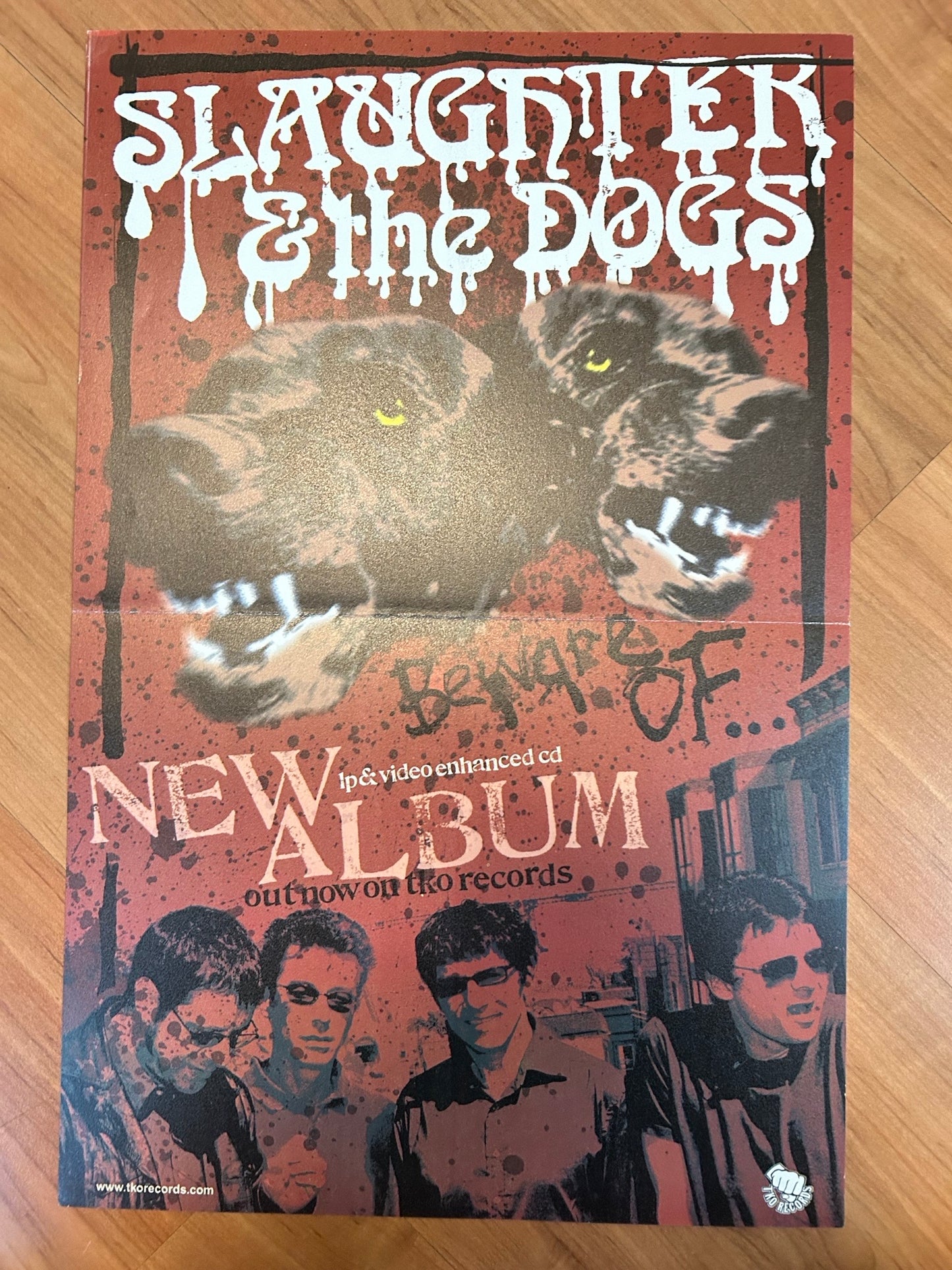 SLAUGHTER & THE DOGS - BEWARE OF POSTER