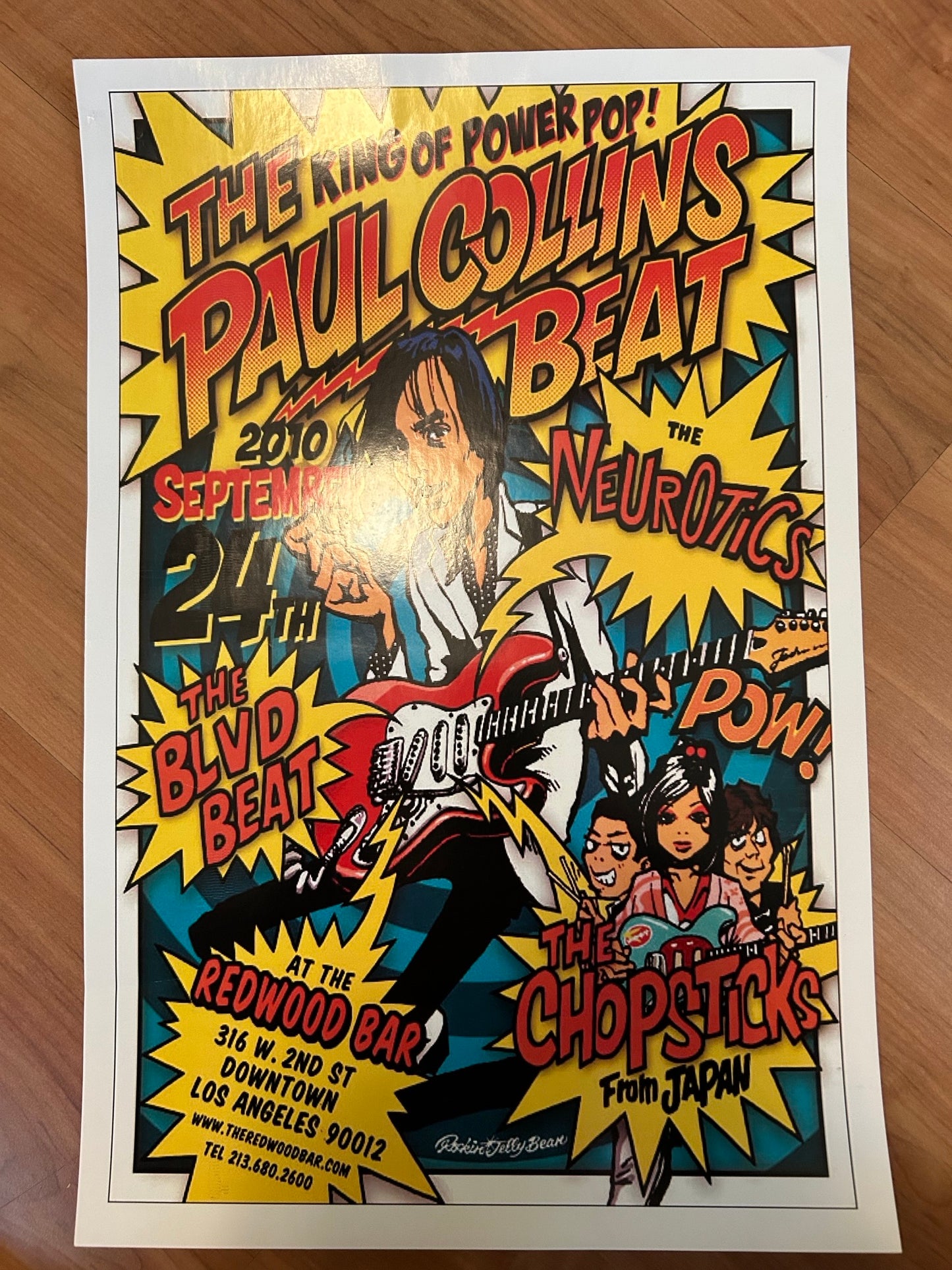 PAUL COLLINS BEAT / NEUROTICS / THE CHOPSTICKS FLYER