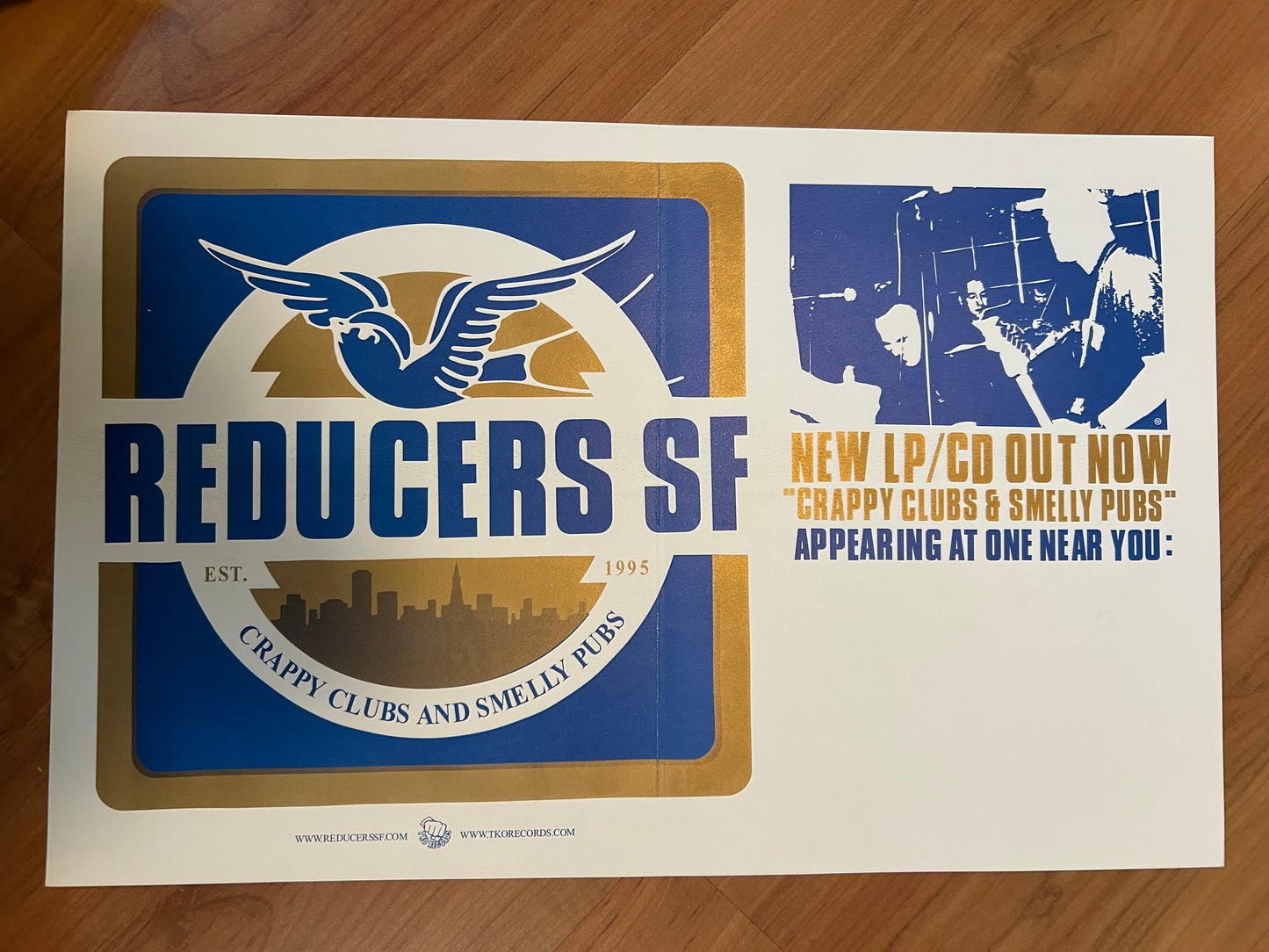 REDUCERS SF - CRAPPY CLUBS & SMELLY PUBS POSTER