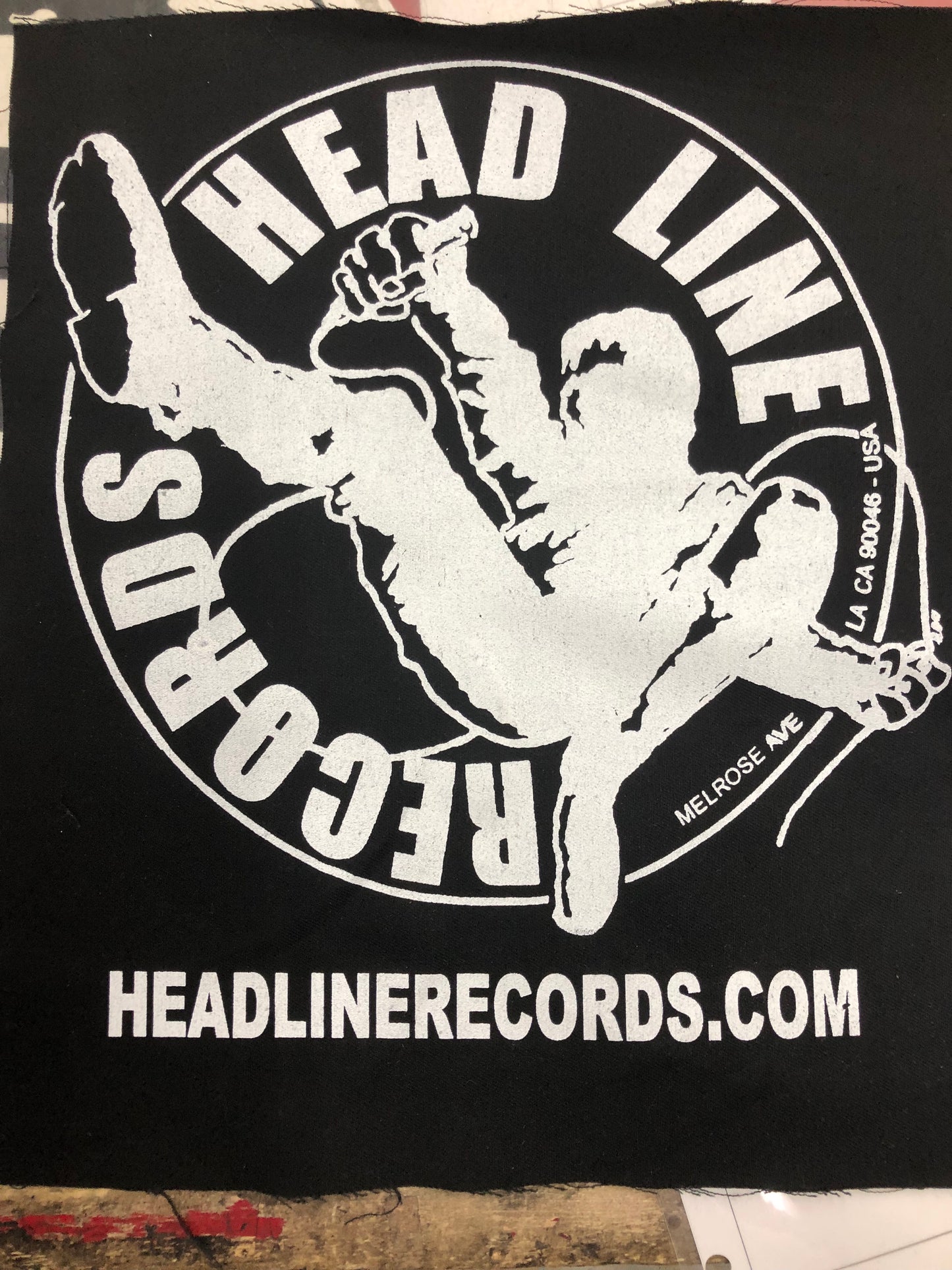 BACK PATCH - HEADLINE RECORDS CLASSIC LOGO BACK PATCH
