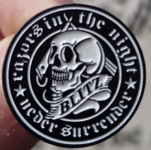 BLITZ - RAZOR OF THE NIGHT ENAMEL PIN