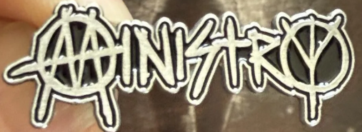 MINISTRY - MINISTRY CUT OUT ENAMEL PIN