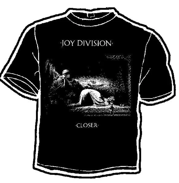 JOY DIVISION - CLOSER (BLACK SHIRT) TEE SHIRT