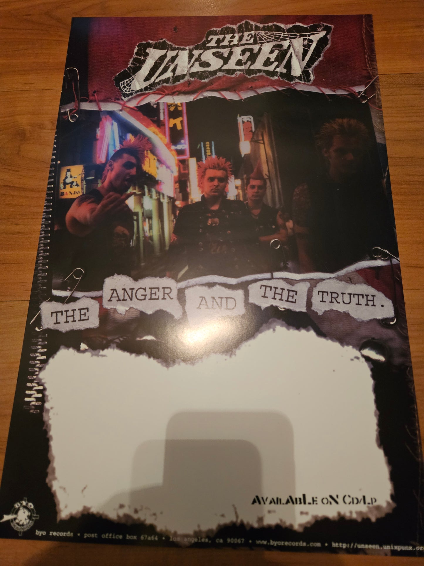 UNSEEN - THE ANGER POSTER