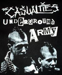 CASUALTIES - UNDERGROUND ARMY 1" BUTTON