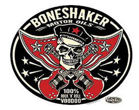 VINCE RAY STICKER - BONESHAKER MOTOR OIL STICKER