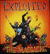 EXPLOITED - MASSACRE 1" BUTTON