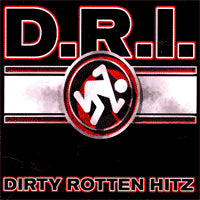 D.R.I - DIRTY ROTTEN (STRIPE) 1" BUTTON