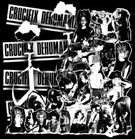 CRUCIFIX - COLLAGE 1" BUTTON