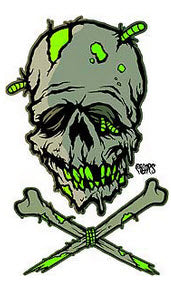 PIGORS STICKER - ZOMBIE SKULL STICKER