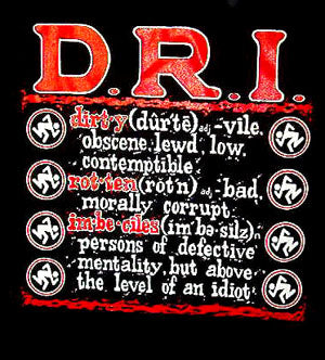 D.R.I - LYRICS 1" BUTTON