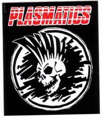 PLASMATICS - MOHAWK SKULL 1" BUTTON