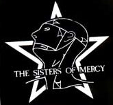 SISTERS OF MERCY - FACE AGAINST STAR 1" BUTTON
