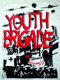 YOUTH BRIGADE - WAR 1" BUTTON