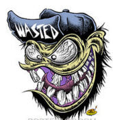 DIRTY DONNY STICKER - WASTED FINK STICKER