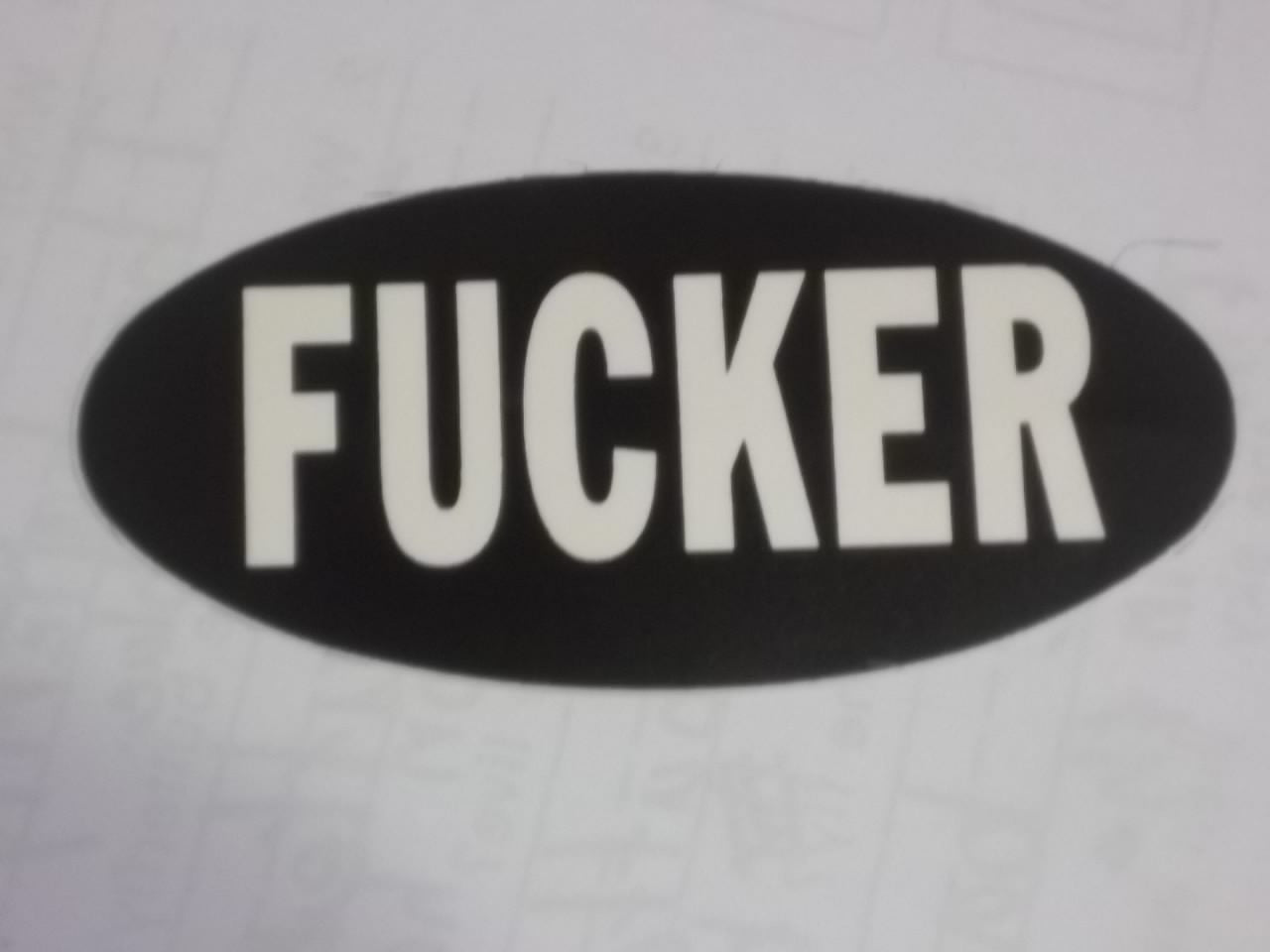 STICKER - FUCKER STICKER