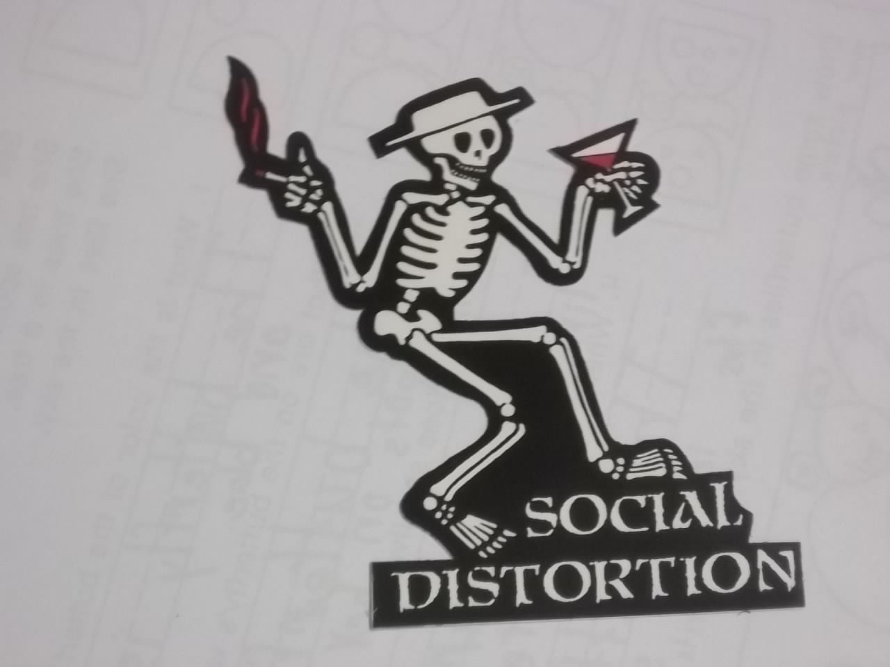 SOCIAL DISTORTION - SKELETON STICKER