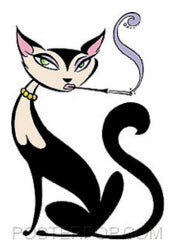 PIZZ STICKER - CAT STICKER