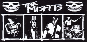 MISFITS - 4 PICTURES 1" BUTTON