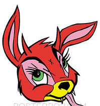 KOZIK STICKER - EVIL RABBIT STICKER