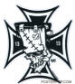 PIGORS STICKER - FRANKEN CROSS STICKER