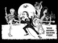 DAMNED - CARTOON 1" BUTTON