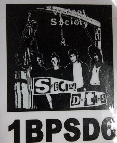 SPECIAL DUTIES - VIOLENT SOCIETY BACK PATCH