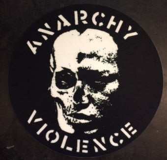 ANARCHY VIOLENCE / OUTSIDER稀少LP GISM - ANARCHY VIOLENCE SLIPMAT – Headline Records
