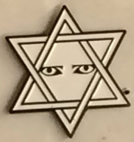 SIOUXSIE & THE BANSHEES - STAR / EYE ENAMEL PIN BADGE