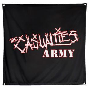 CASUALTIES - ARMY FABRIC FLAG BANNER