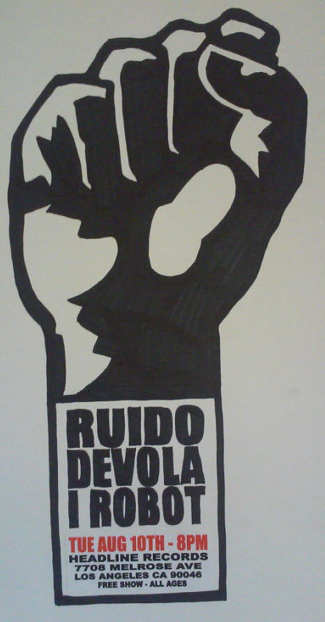 HEADLINE FLYER - RUIDO / DEVOLA / I ROBOT (COLOR)