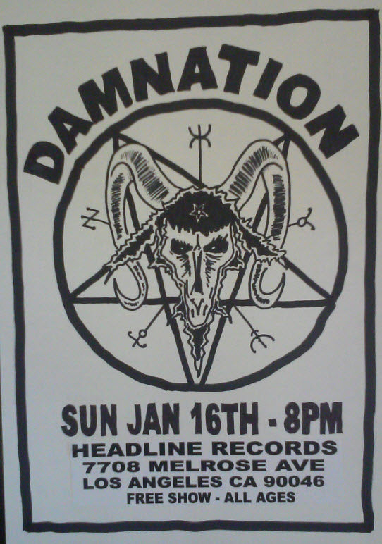 HEADLINE FLYER - DAMNATION