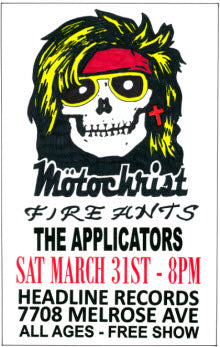 HEADLINE FLYER - MOTOCHRIST / FIRE ANTS / APPLICATORS