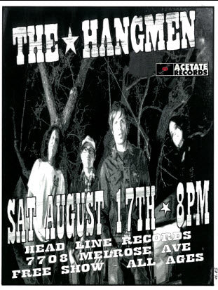 HEADLINE FLYER - THE HANGMEN (COLOR)