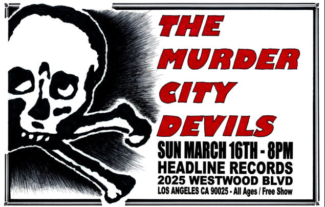 HEADLINE FLYER - MURDER CITY DEVILS (COLOR)