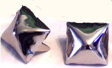 SUPER LARGE SILVER PYRAMID STUDS (PACK OF 20) - FREE SHIPPING