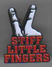 STIFF LITTLE FINGERS - FINGERS ENAMEL PIN BADGE