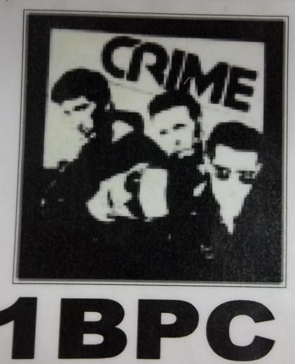 CRIME - BAND PICTURE BACK PATCH