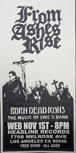 HEADLINE FLYER - FROM ASHES RISE / BORN DEAD ICONS