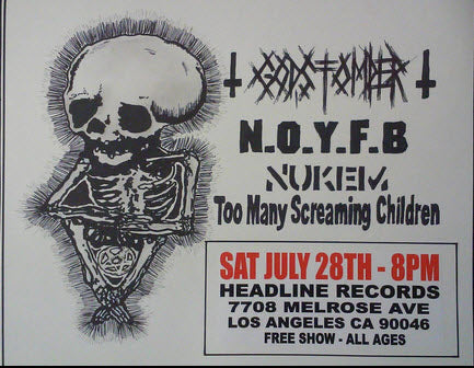 HEADLINE FLYER - GODSTOMPER / NOYFB / NUKEM (COLOR)