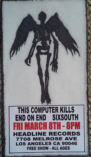 HEADLINE FLYER - THIS COMPUTER KILLS / END ON END (COLOR)