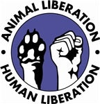 1" BUTTON - ANIMAL LIBERATION HUMAN LIBERATION