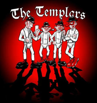TEMPLARS - CARTOON 1" BUTTON