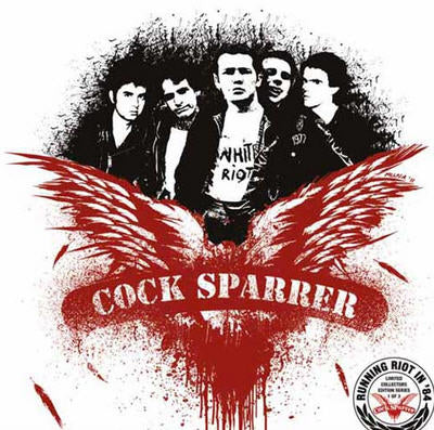 COCK SPARRER - BLOOD LOGO 1" BUTTON