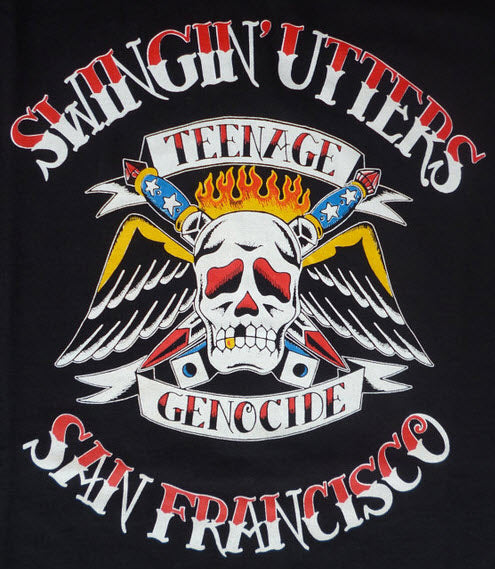 SWINGIN UTTERS - TEENAGE GENOCIDE 1" BUTTON