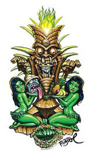 BIGTOE STICKER - ZOMBIE TIKI