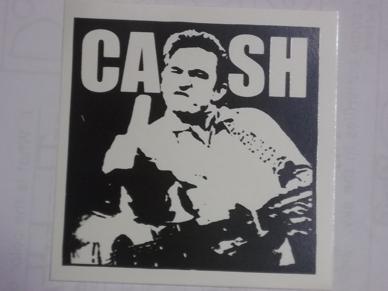 JOHNNY CASH - FINGER STICKER