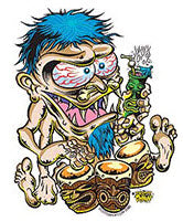 DIRTY DONNY STICKER - BONGO PARY