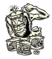 DIRTY DONNY STICKER - BRAINS